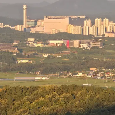 여주 북성산에서 본 이천 하이닉스
